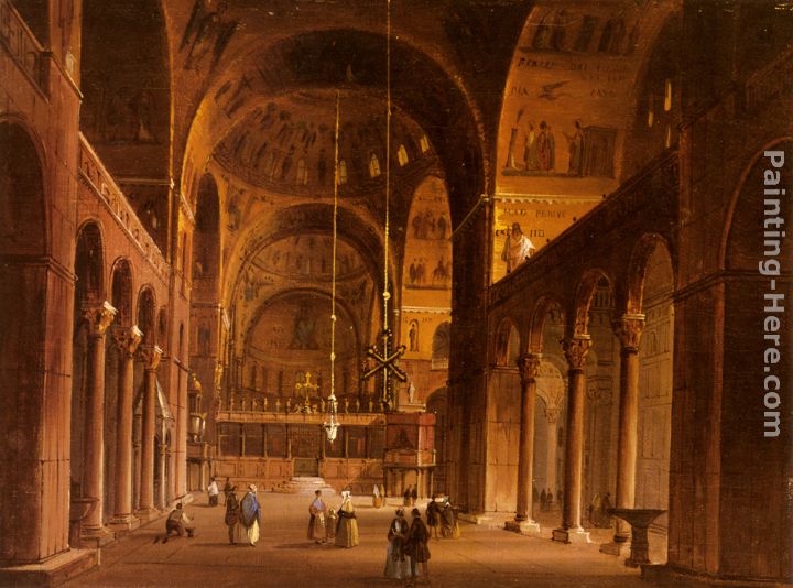 Piazza San Marco painting - Carlo Grubacs Piazza San Marco art painting